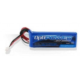 Optipower LiPo battery  2S 7,4V 1450MAh 20C discharge, with JR and  JST-XH connector