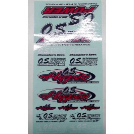 Radio control helicopters, O.S Engines stickers