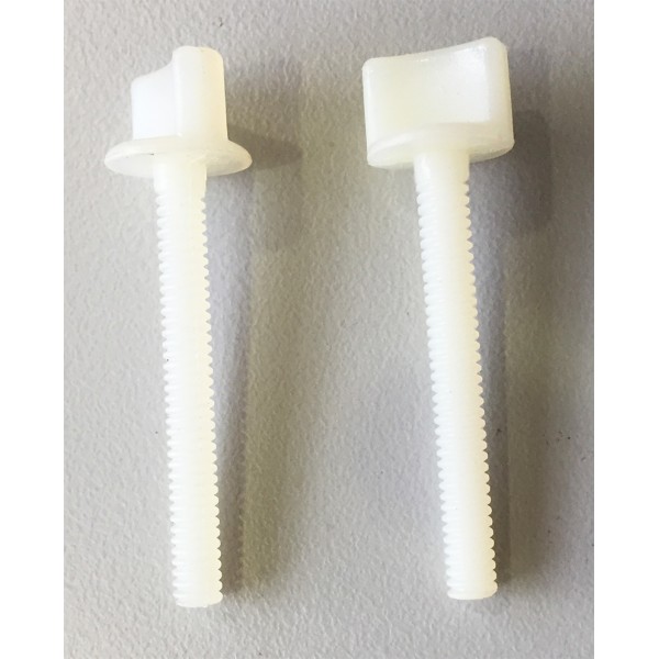 Radio control airplanes, AeroplusRc, pair of plastic wing bolts 1/4in diameter, 50mm length