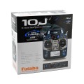 Futaba 10J, 10 channels radio control, airplane, helicopter, glider, drone, receiver 8 channels R3008SBUS, telemetry