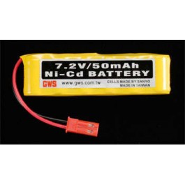7.2V 50mAH JST Nicad, NiMH Batteries