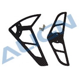 Radio control helicopters, ALIGN HS1055T T-REX 450 CARBON VERTICAL and HORIZONTAL STABILIZER