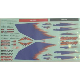 DECAL SET AS5. JR HELI Parts