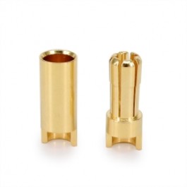 Radio control airplanes, KNTRc GOLD PLATED CONNECTORS PAIR 5mm 2 pieces