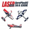 Τηλεκατευθυνόμενο αεροπλάνο ακροβατικό 3D, AeroplusRc LASER 260 1.88m, θερμικό ή ηλεκτρικό