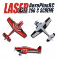 Radio control airplane,  3D aerobatic, Laser 260 74", electric or petrol from AeroplusRc