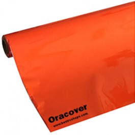 Oracover, radio control airplane, heat shrink film cover, Orange, 1m