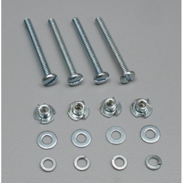 Radio control airplanes, Du-Bro 128 MOUNT BOLT WITH BLIND NUT 6-32X1 1/4in 4pcs